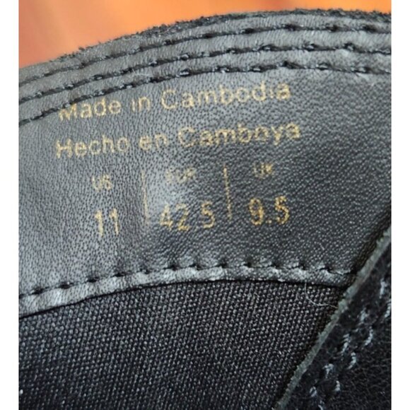 ALDO Nurodeo Black Leather Cowboy Boots Women’s  11 Western Block Heel Pointed - Picture 14 of 16